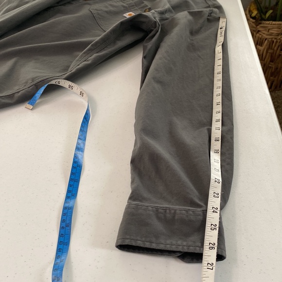 Carhartt Rugged Flex Rigby Relaxed Fit Button Down Shirt Long Sleeve Workwear - Picture 14 of 16